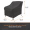 Modern Leisure Black Diamond Patio Lounge/Club Chair Cover, Waterproof, 35 in. L x 38 in. W x 31 in. H, Black 3083 - alternate 5